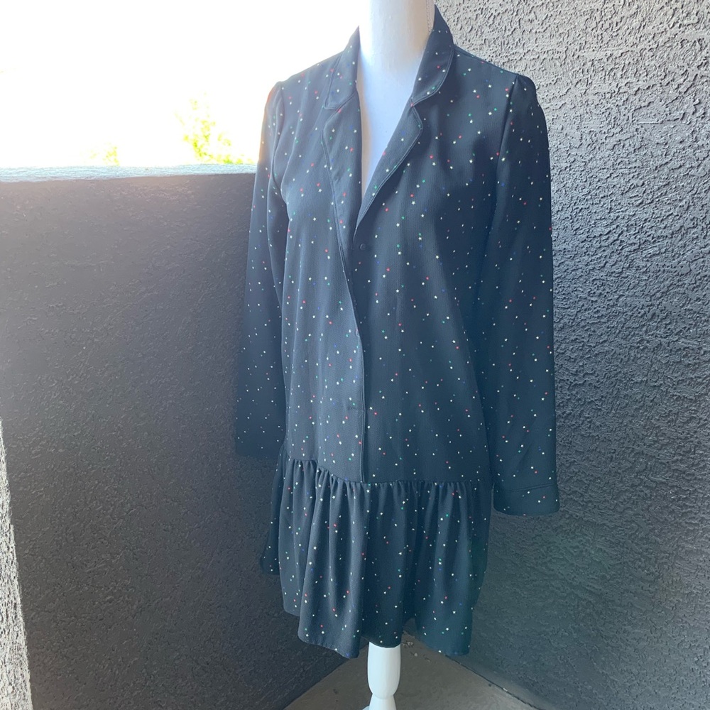 Zara Black Drop Waist Dress